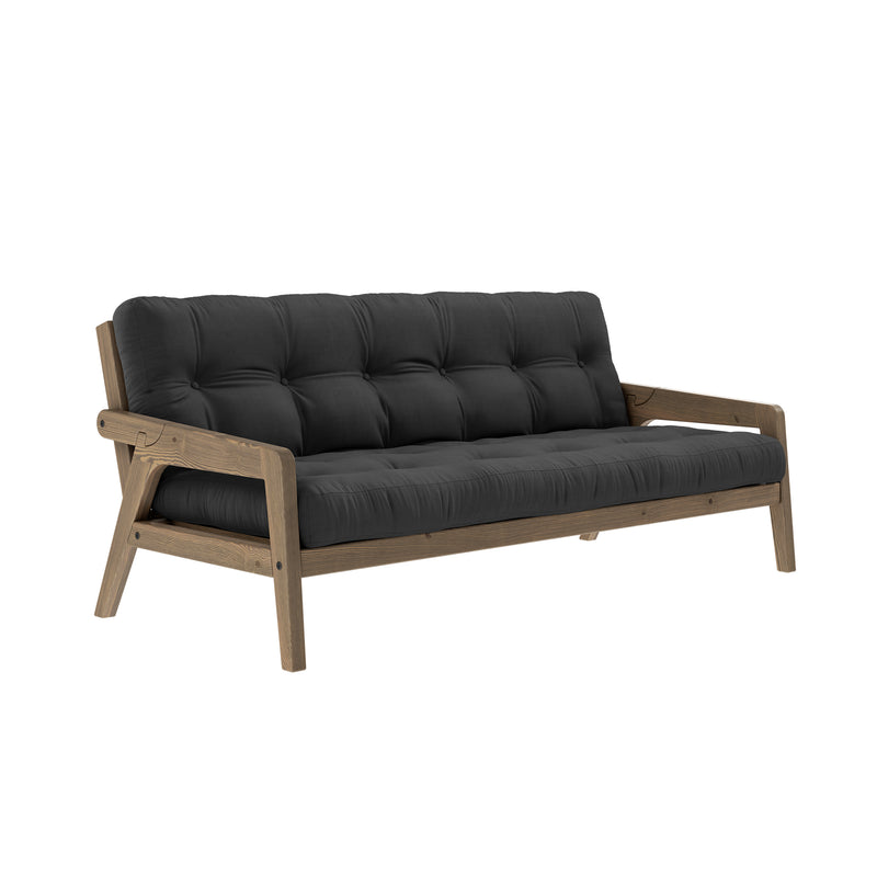 Karup Design - Grab Sofa | 734 Dark Grey / 106 Carob brown lacquered