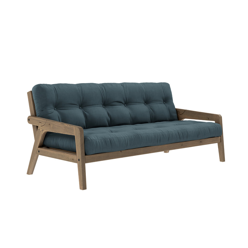 Karup Design - Grab Sofa | 757 Petrol Blue / 106 Carob brown lacquered