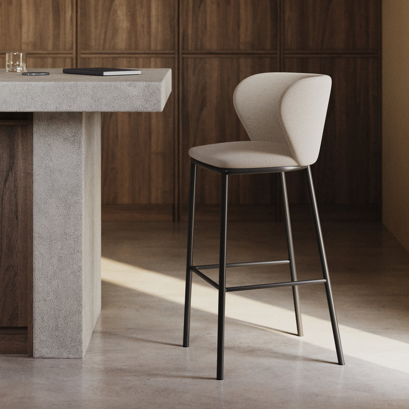 Kave Home - Ciselia Barhocker | Beige