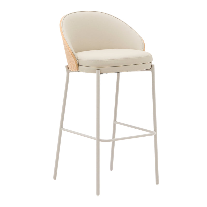 Kave Home - Eamy Barhocker | Beige / Esche natur
