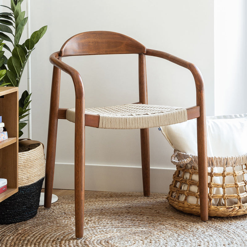 Kave Home - Nina Esszimmerstuhl | Akazie Nussbaumfinish