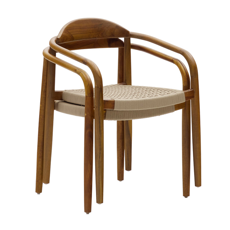 Kave Home - Nina Esszimmerstuhl | Akazie Nussbaumfinish