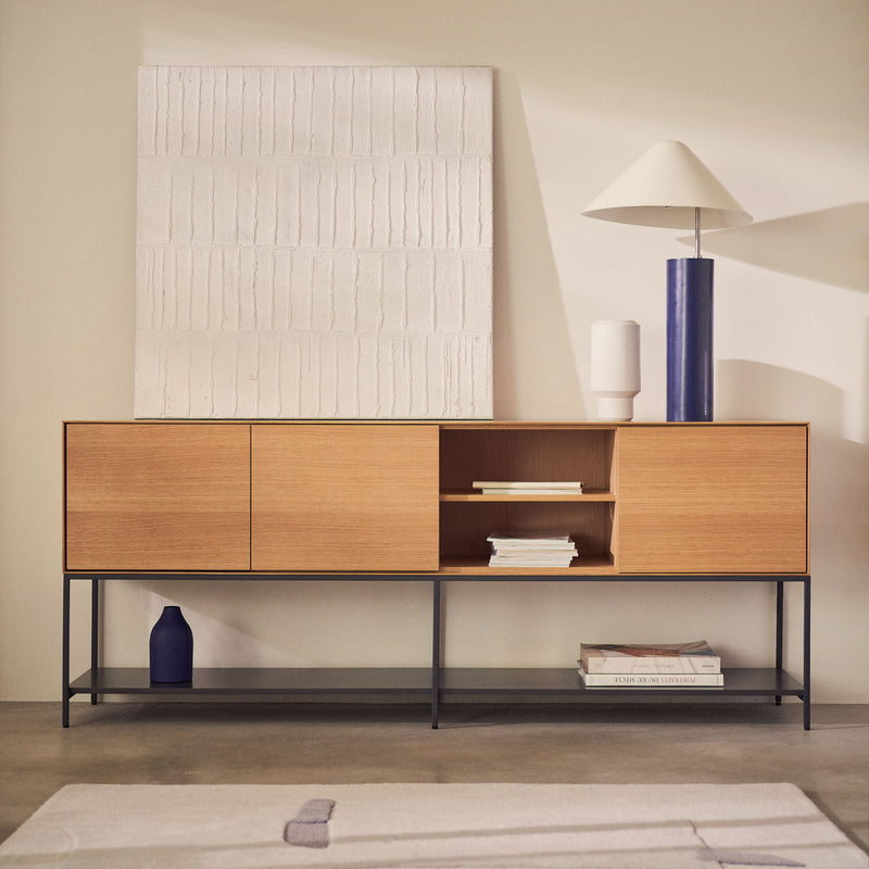 Kave Home - Vedrana Sideboard | 195 x 80 cm / Eiche