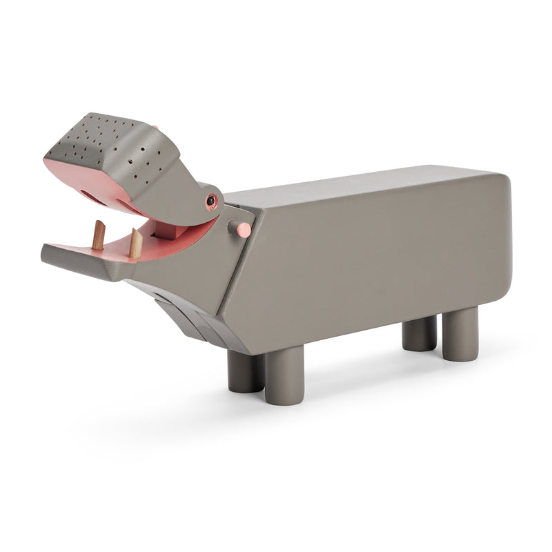 Kay Bojesen - Holz-Flusspferd | H 9 cm / Buche grau