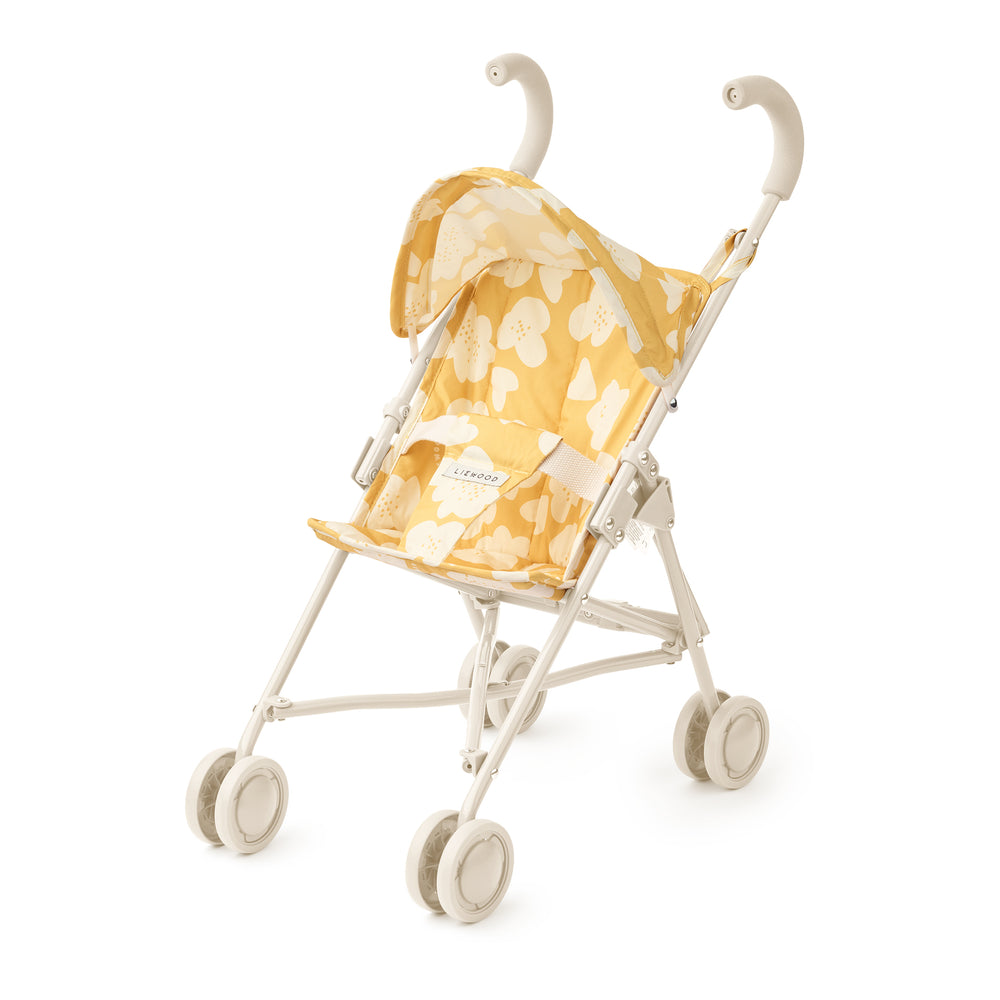 LIEWOOD - Elsie Puppenbuggy | Flower/lemon yellow