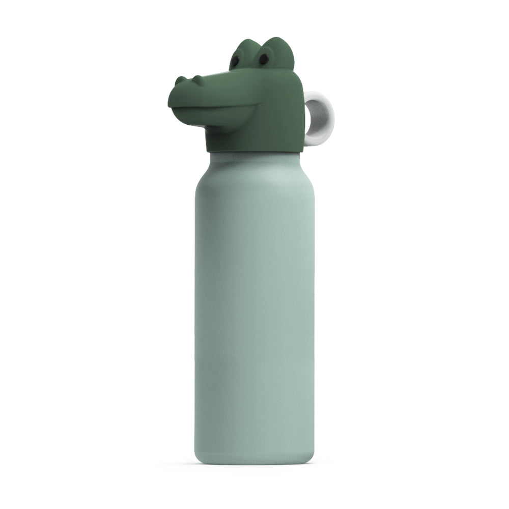 LIEWOOD - Falk Wasserflasche | 350 ml / Krokodil/peppermint/garden green