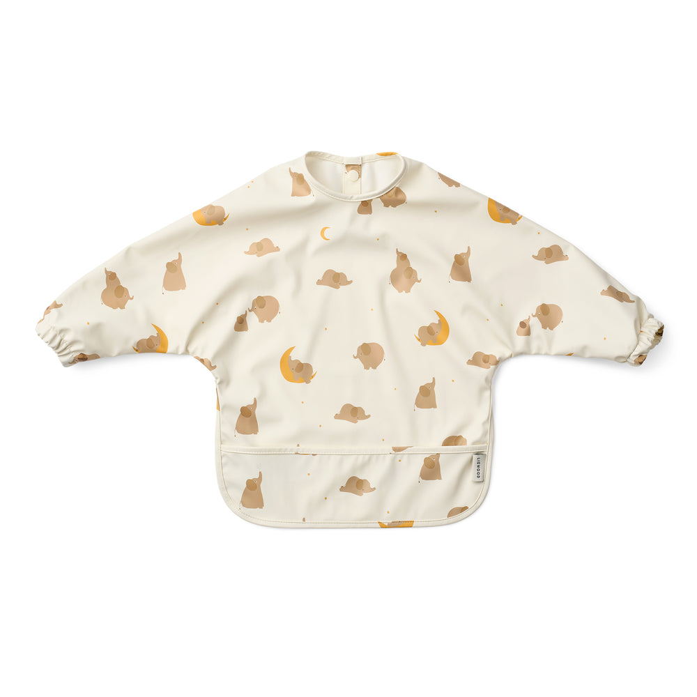 LIEWOOD - Merle Cape Lätzchen | Elephant/creme de la creme