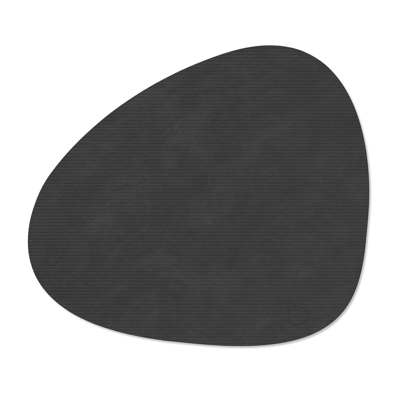Lind DNA - Tischset Curve L | Corduroy / Corduroy schwarz