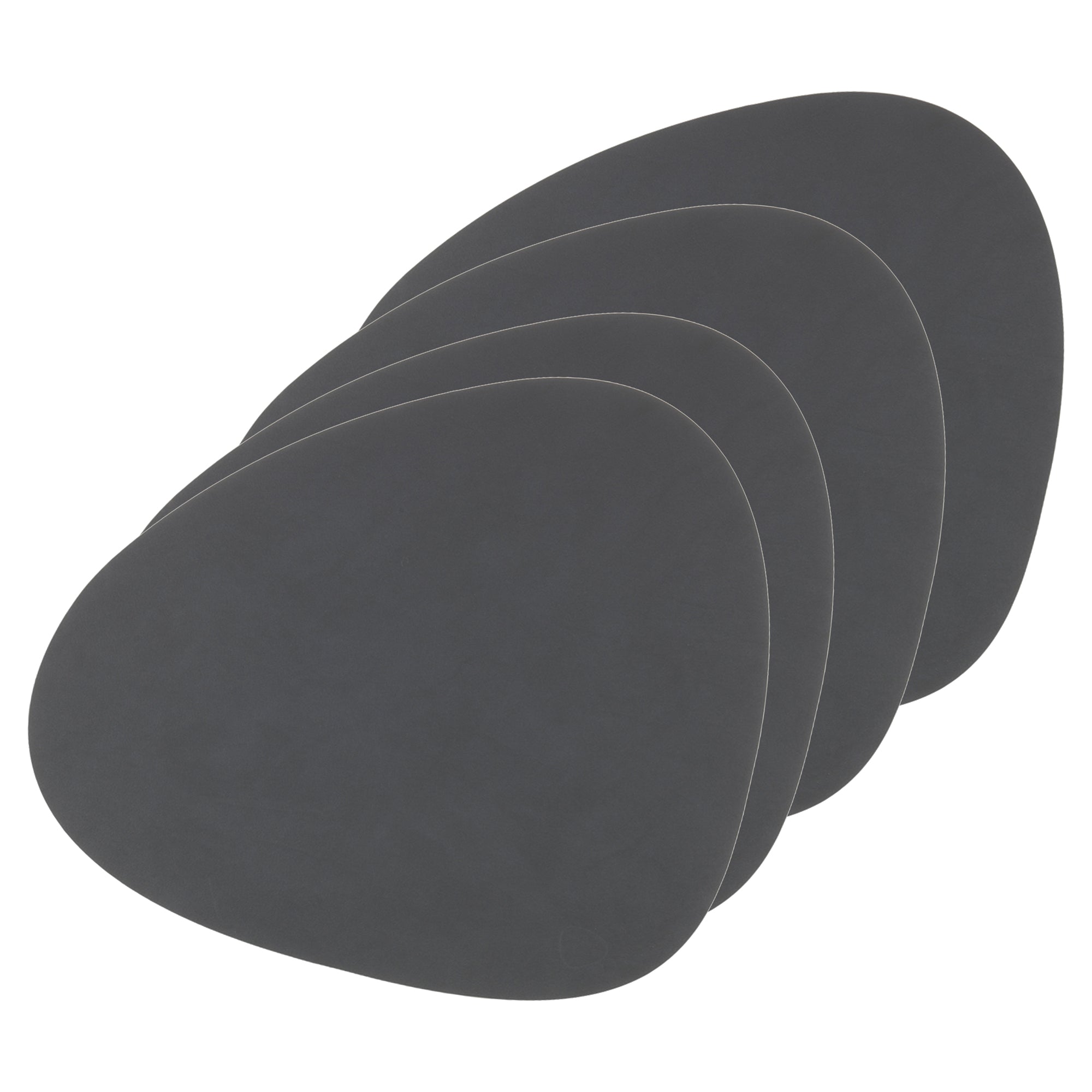 Lind DNA - Tischset Curve L 4er-Set | Nupo anthrazit
