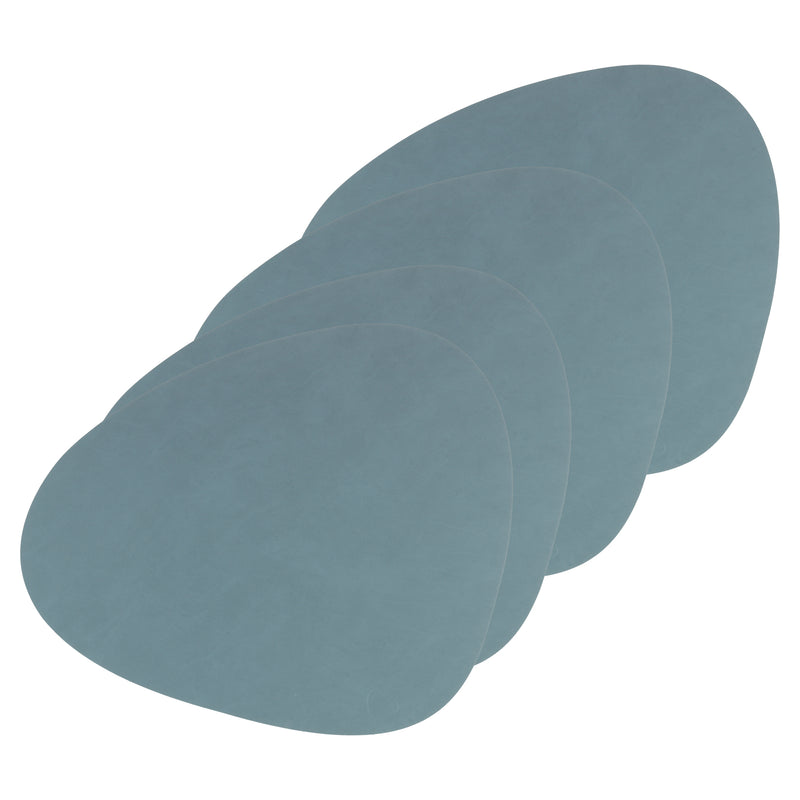 Lind DNA - Tischset Curve L 4er-Set | Nupo hellblau
