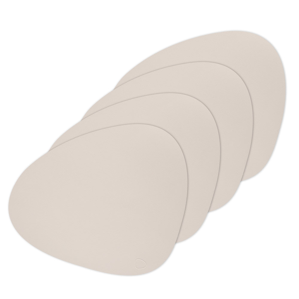 Lind DNA - Tischset Curve L 4er-Set | Nupo soft nude