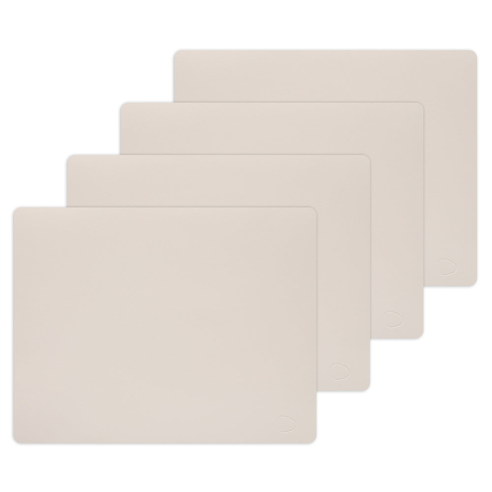 Lind DNA - Tischset Square L (4er-Set) | Nupo soft nude