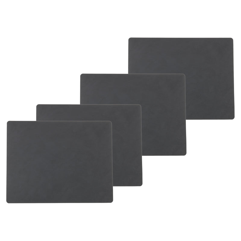 Lind DNA - Tischset Square L (4er-Set) | Nupo anthrazit