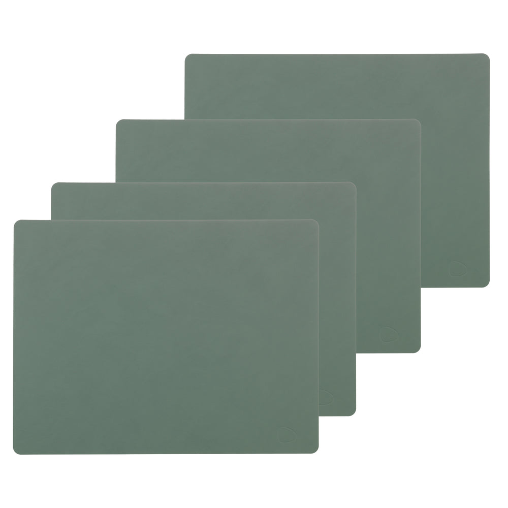 Lind DNA - Tischset Square L (4er-Set) | Nupo pastellgrün