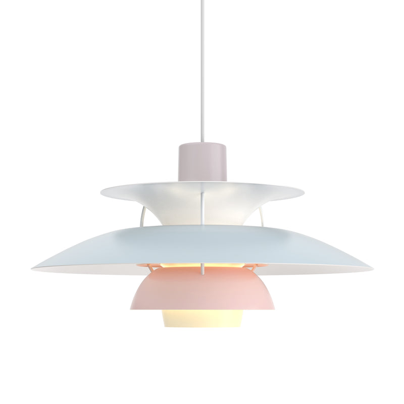 Louis Poulsen - PH 5 Pendelleuchte | austerngrau/blau/rosa