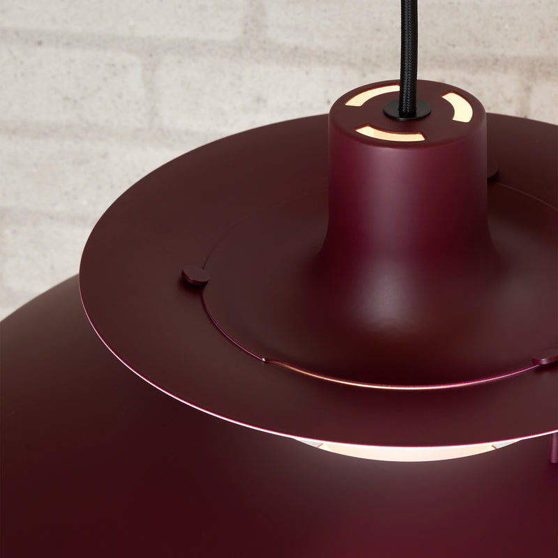 Louis Poulsen - PH 5 Pendelleuchte | burgundy
