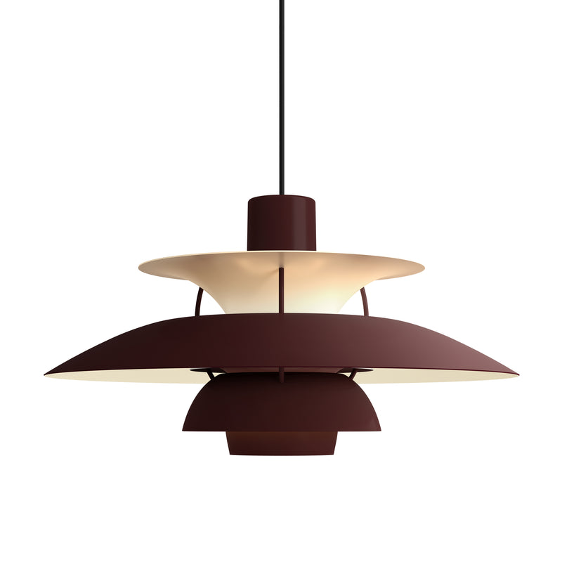 Louis Poulsen - PH 5 Pendelleuchte | burgundy