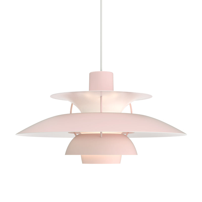 Louis Poulsen - PH 5 Pendelleuchte | blass rosa