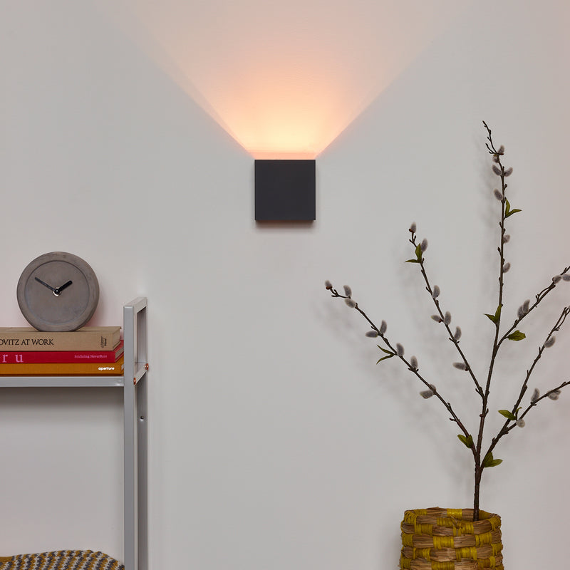 Lucide - XIO Wandleuchte LED, G9 - 1x4W, viereckig | vierkant / Grau