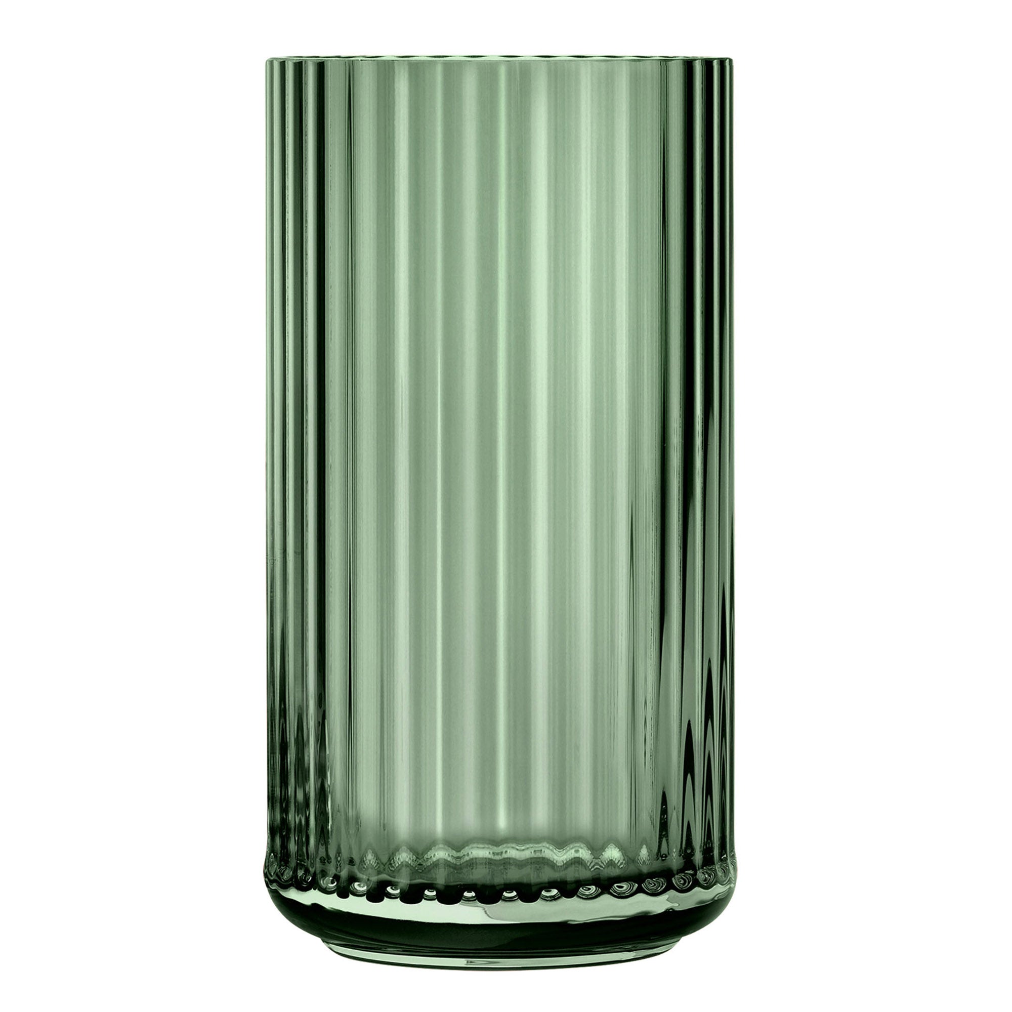 Lyngby Porcelæn - Glasvase H 38 cm | grün