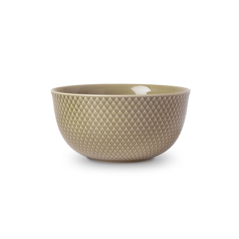 Lyngby Porcelæn - Rhombe Schale | Ø 17,5 cm / clay