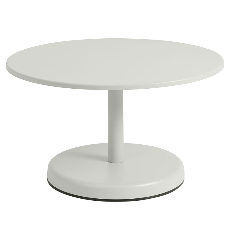 Muuto - Linear Steel Outdoor Kaffeetisch | Ø 70 x H 40 cm / grau