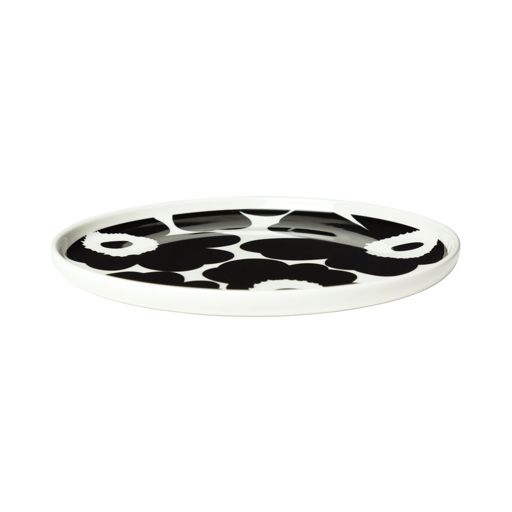 Marimekko - Oiva Unikko Teller Ø 20 cm | schwarz/weiß