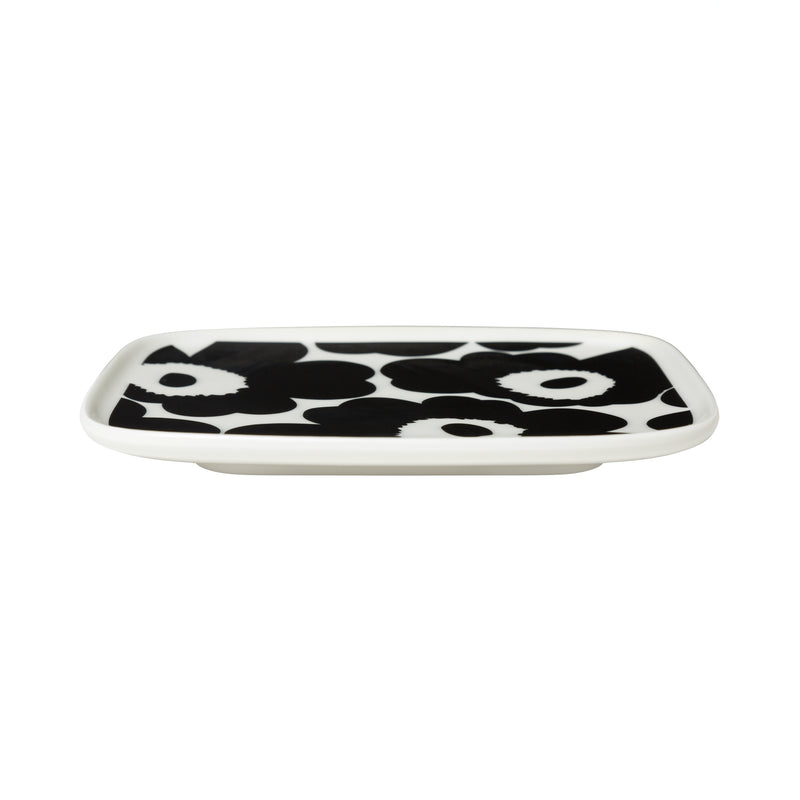Marimekko - Oiva Unikko Servierplatte | schwarz/weiß