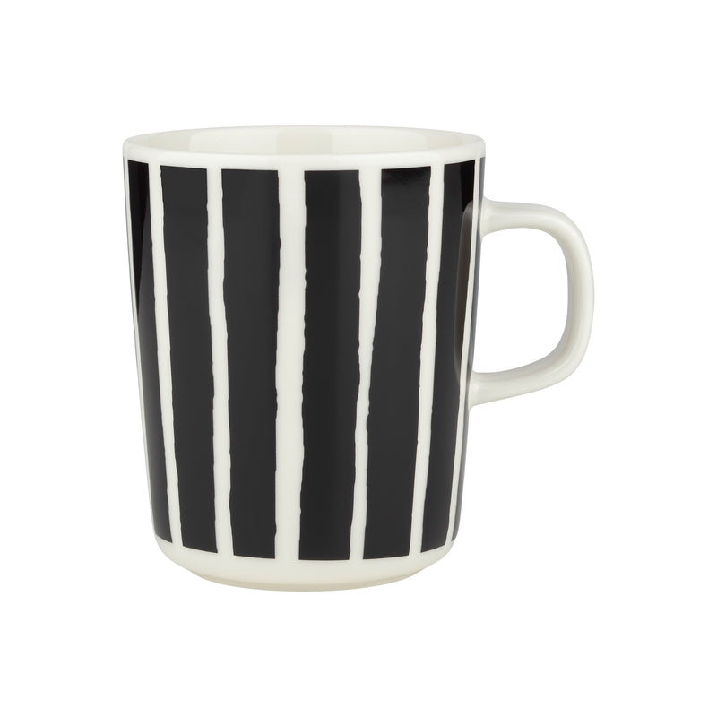 Marimekko - Oiva Piccolo Becher mit Henkel | 250 ml / schwarz/weiß