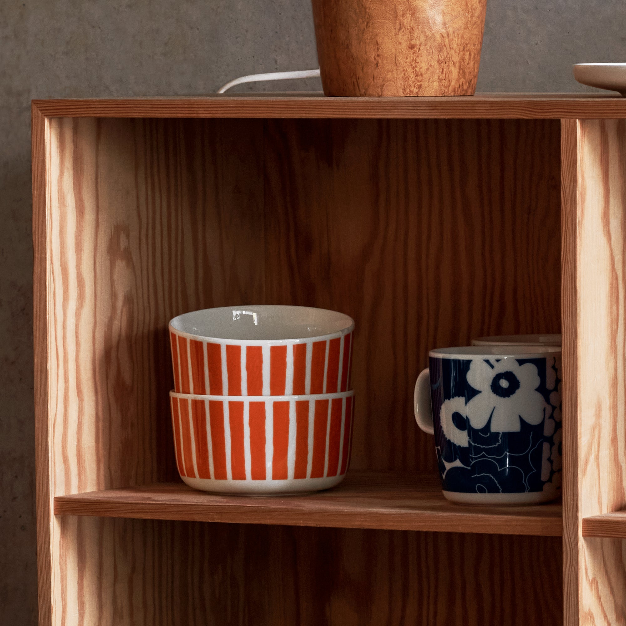 Marimekko - Oiva Piccolo Schale | weiß/orange