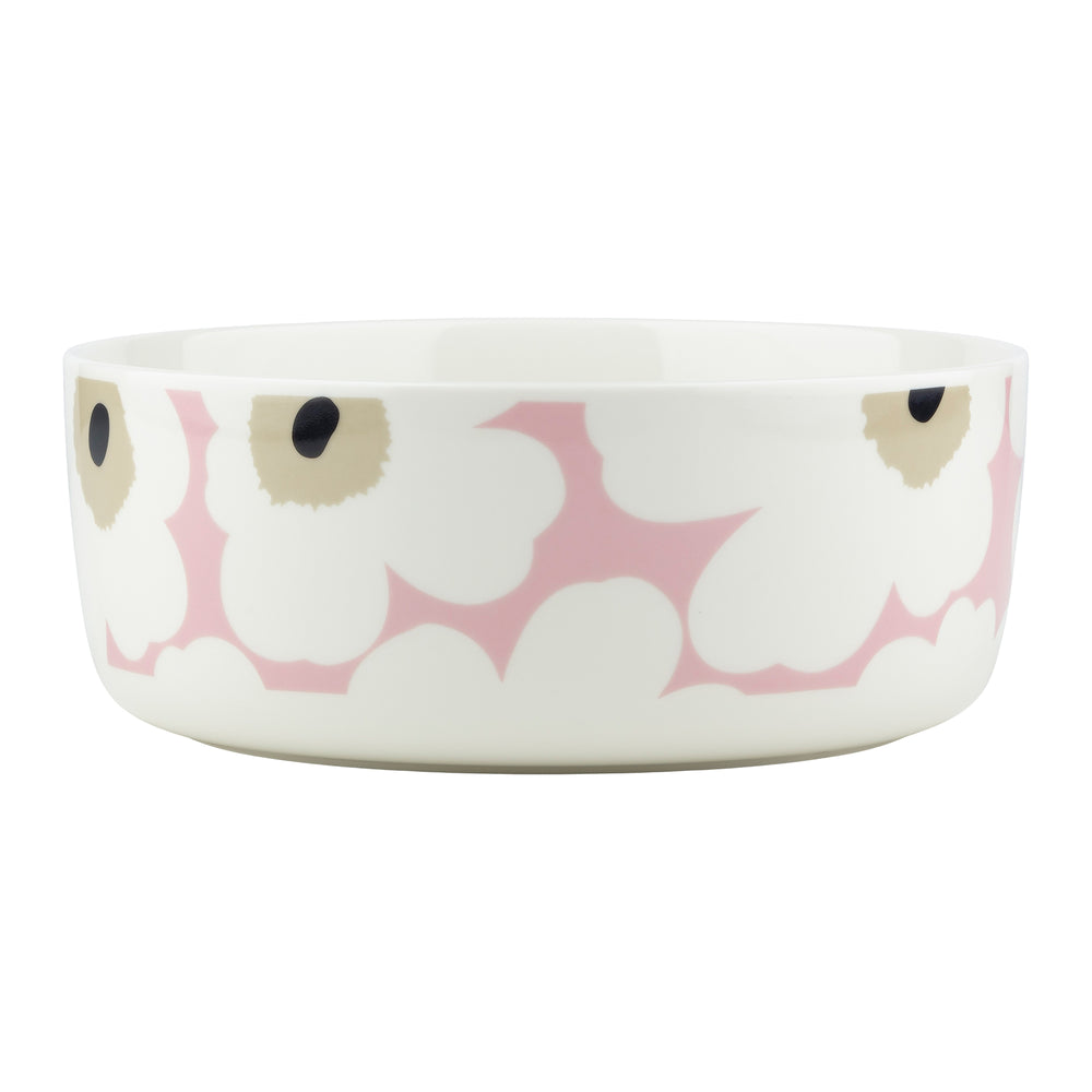 Marimekko - Oiva Unikko Schale | 1500 ml / off white/pink/sand/charcoal