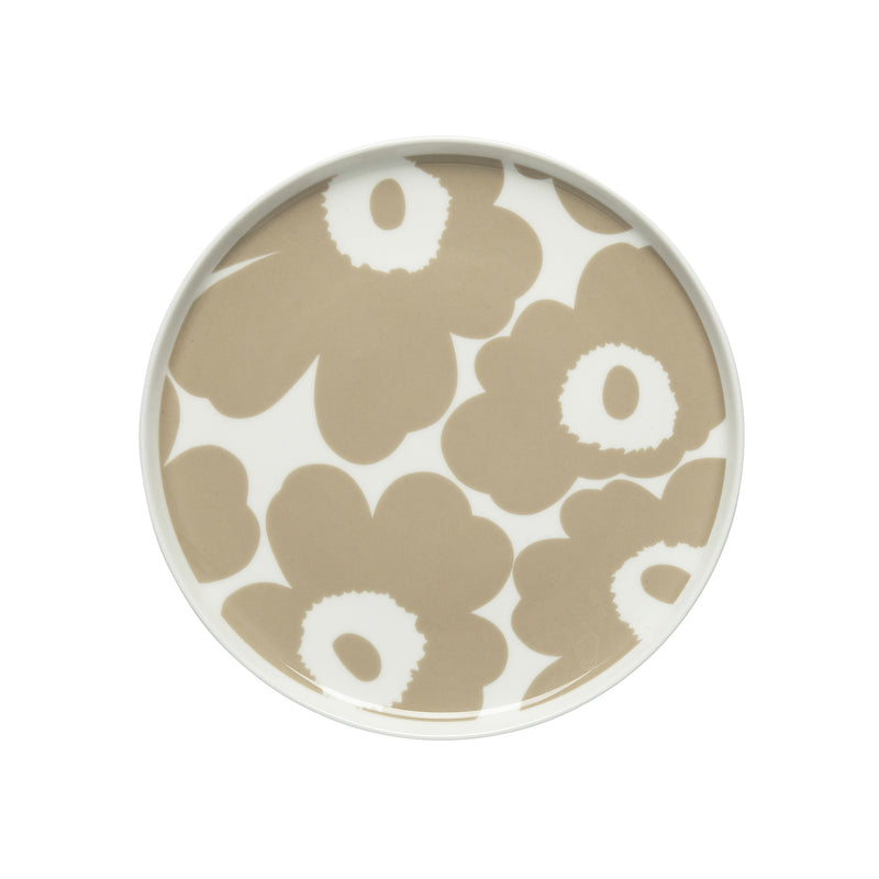 Marimekko - Oiva Unikko Teller Ø 20 cm | weiß/beige