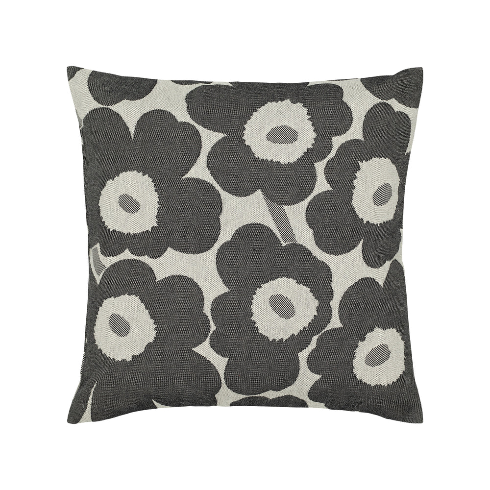 Marimekko - Pieni Unikko Kissenbezug | 47 x 47 cm / off-white/charcoal/sand