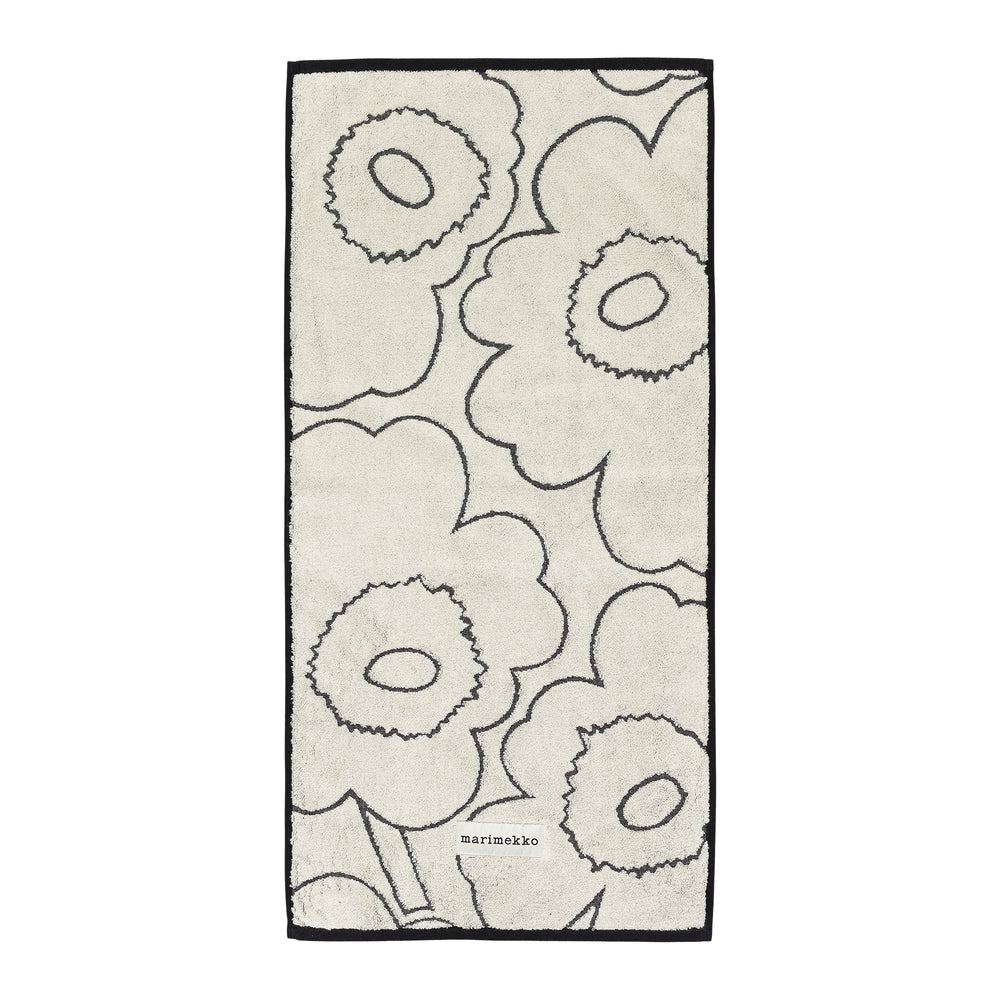 Marimekko - Piirto Unikko Handtuch | ivory/schwarz