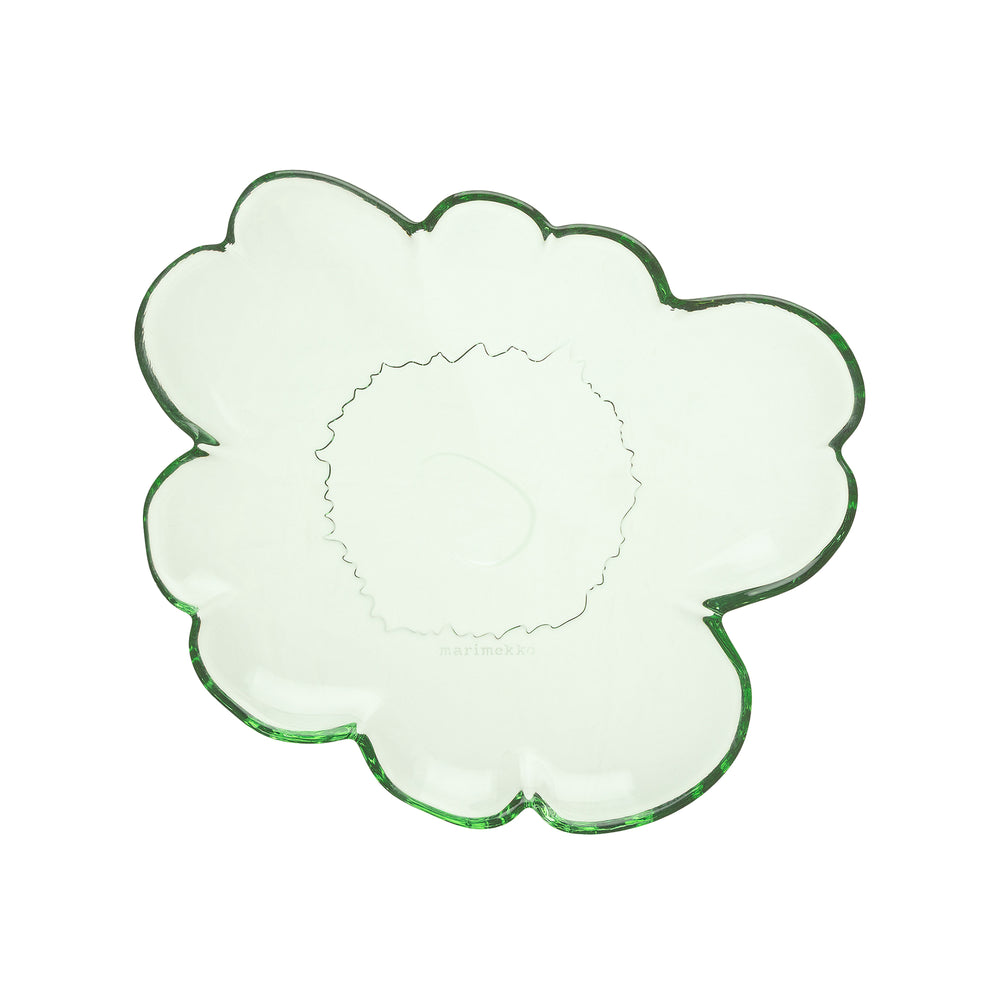 Marimekko - Unikko Glasteller | 20 cm / grün