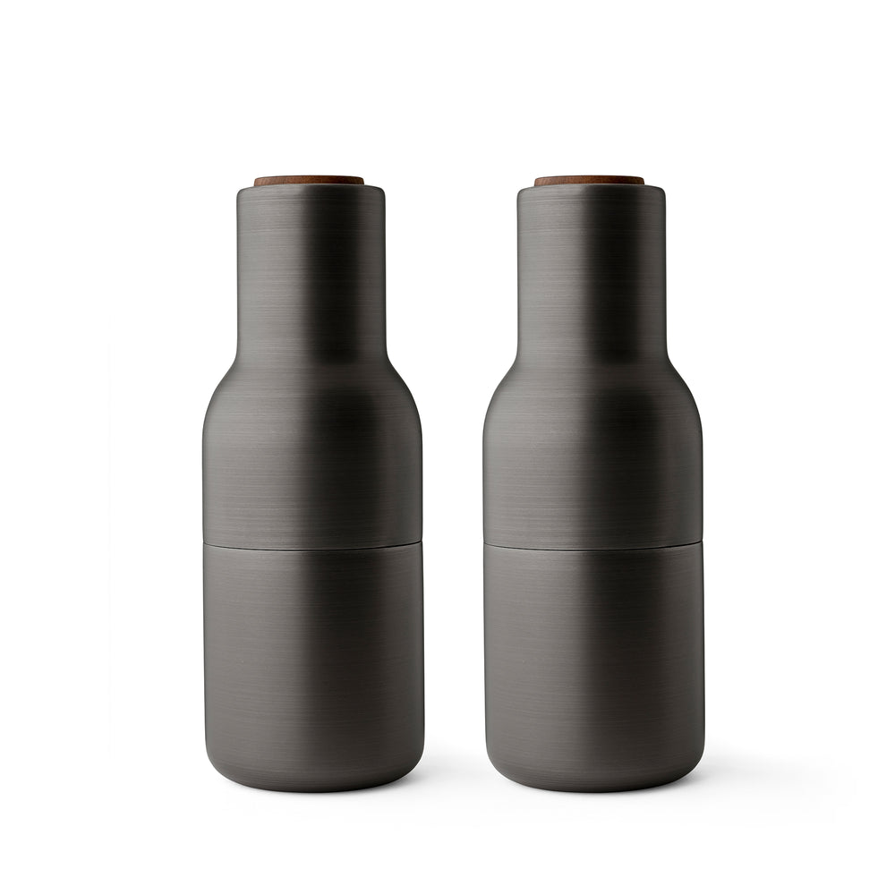 Audo - Bottle Grinder Salz- und Pfeffermühle | Walnuss / messing brüniert
