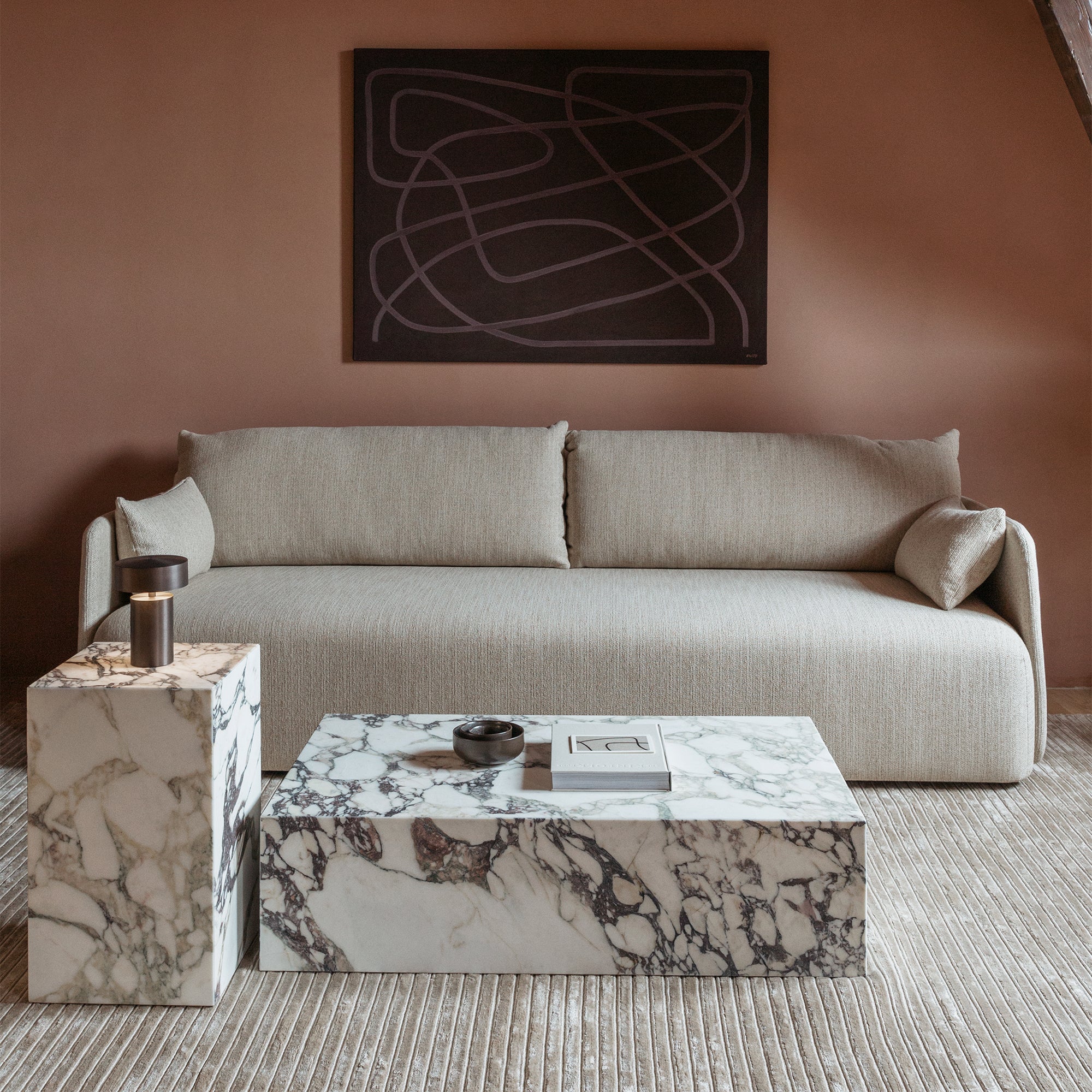 Audo - Offset Sofa | Savanna beige (202) / 3-Sitzer