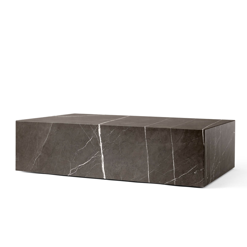 Audo - Plinth Couchtisch | braun-grauer Marmor