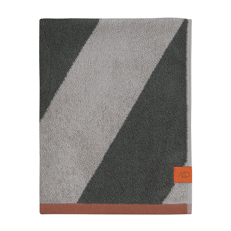 Mette Ditmer - Diagonal Badetuch | dark olive