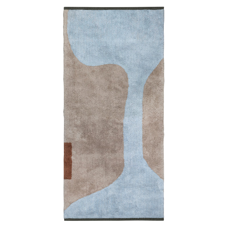 Mette Ditmer - Figura Teppich | 150 x 70 cm / hellblau