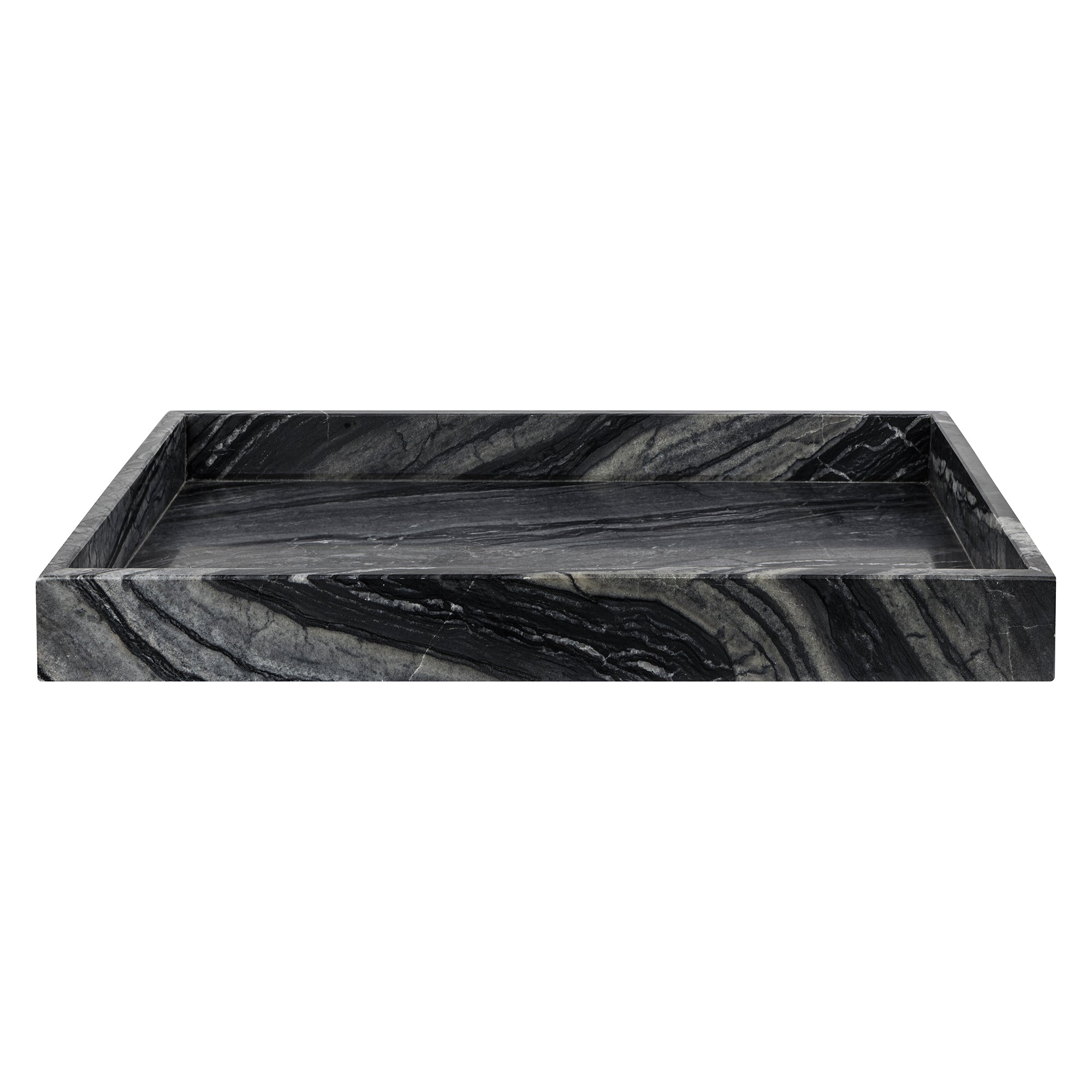 Mette Ditmer - Marble Tablett | 30 x 40 cm / schwarz/grau