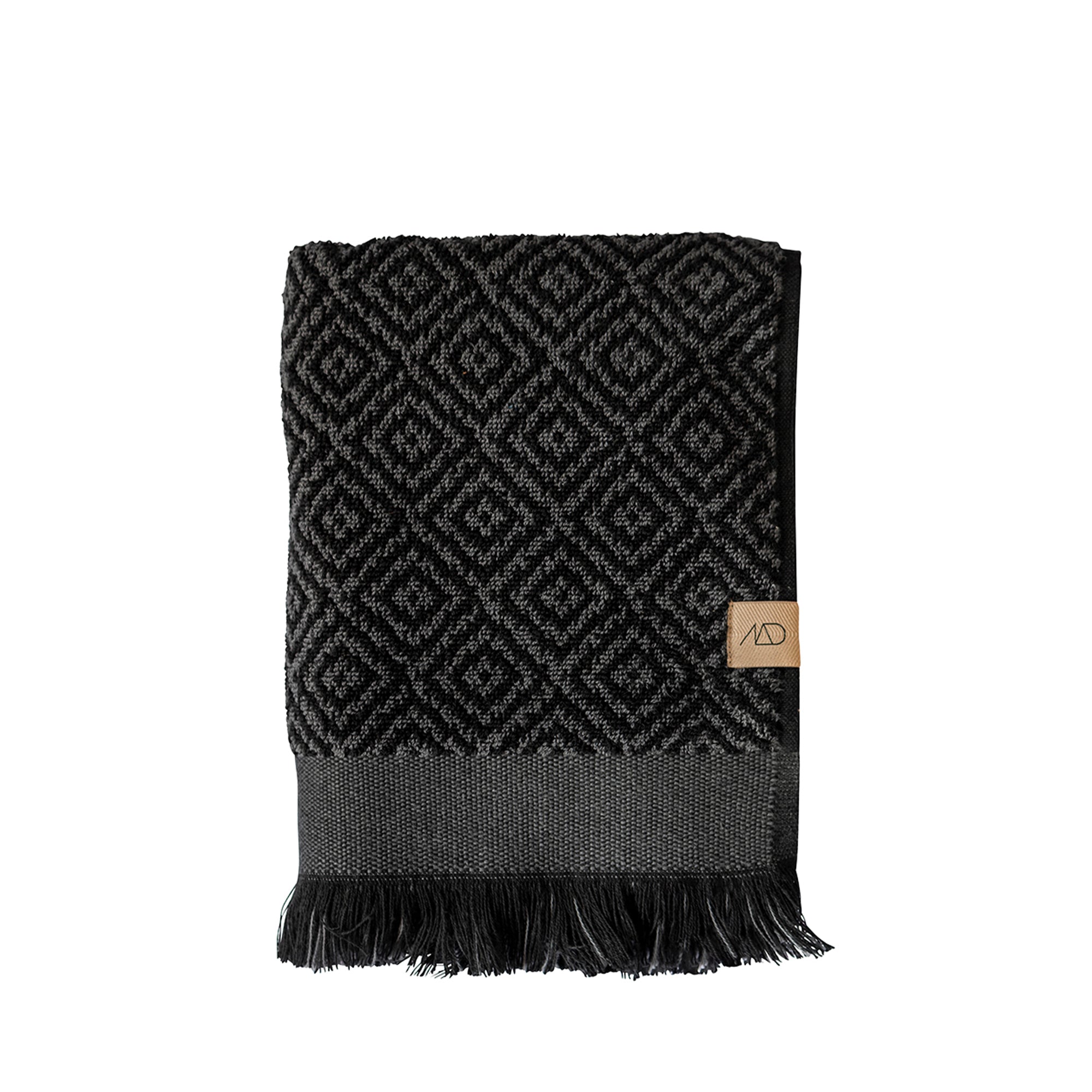 Mette Ditmer - Morocco Handtuch | schwarz/grau
