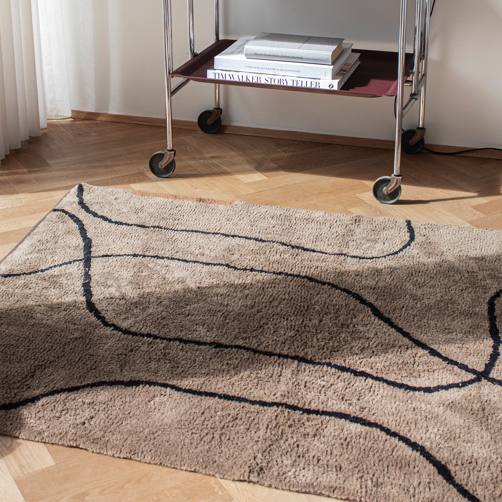 Mette Ditmer - Shadow Teppich | 100 x 140 cm / braun