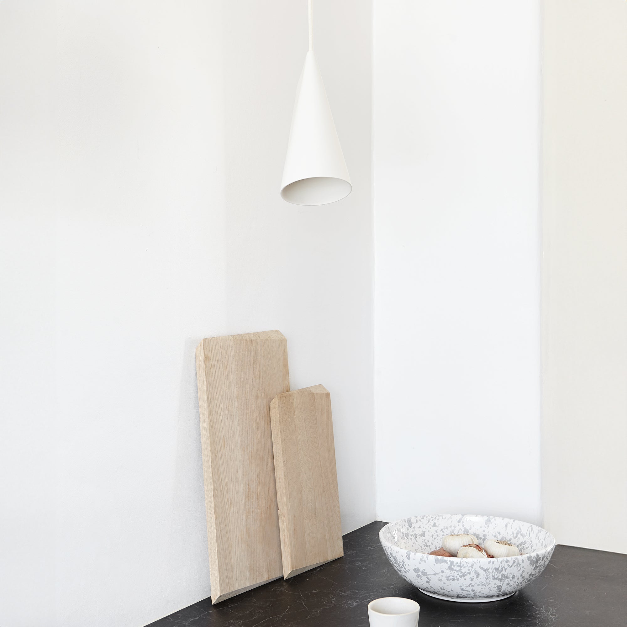 Moebe - Ceramic Pendelleuchte | wide / olive
