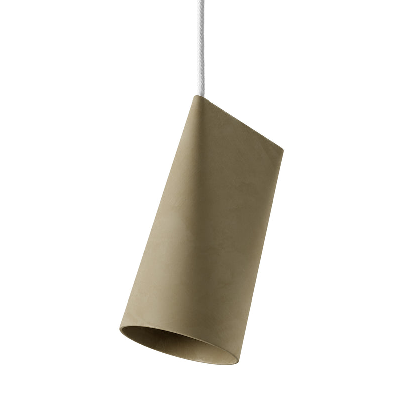 Moebe - Ceramic Pendelleuchte | narrow / olive