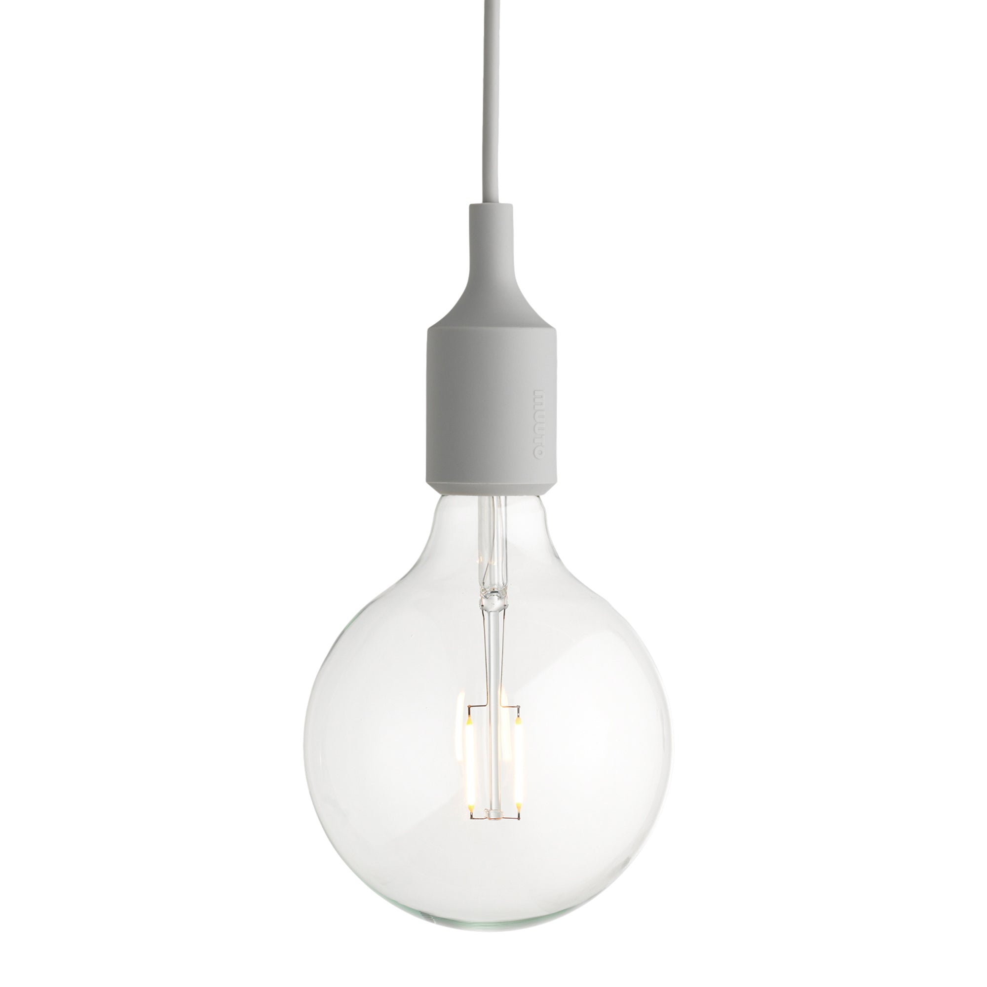 Muuto - Pendelleuchte E27-Socket LED | hellgrau