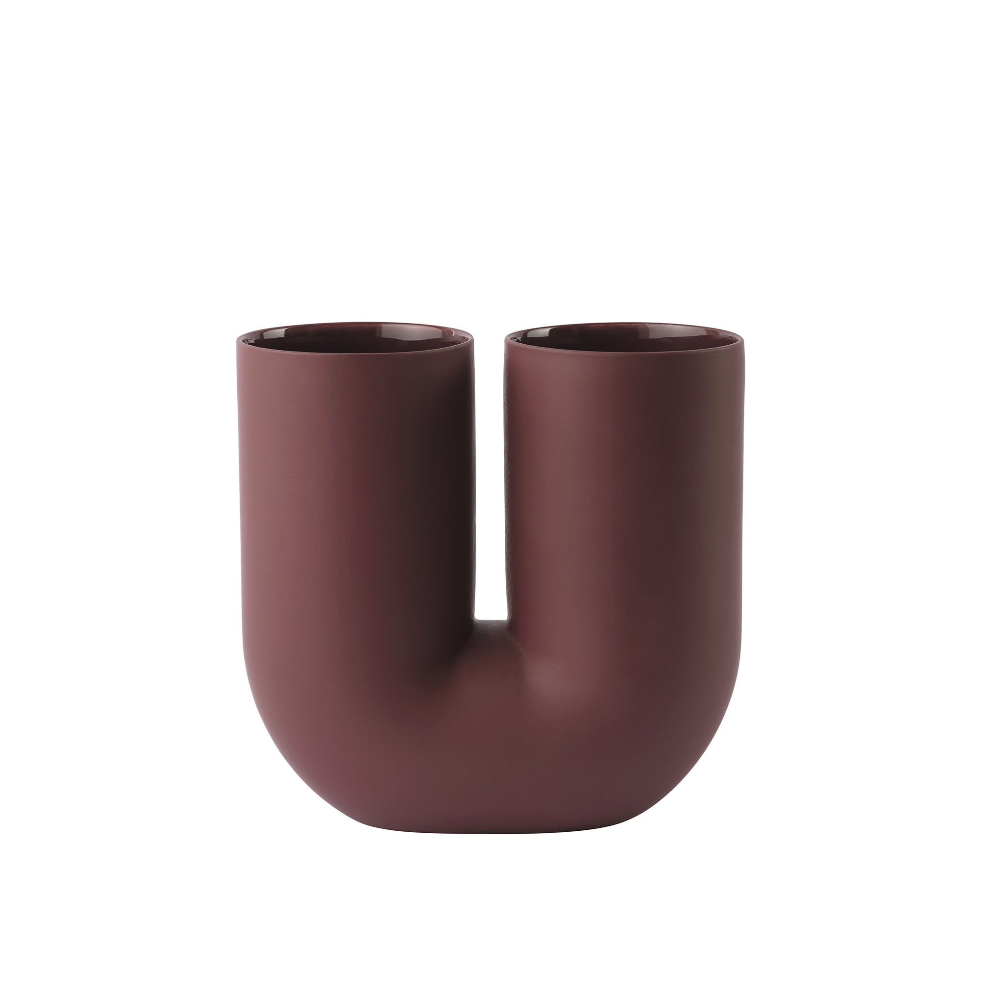 Muuto - Kink Vase | H 26,3 cm / dunkelrot