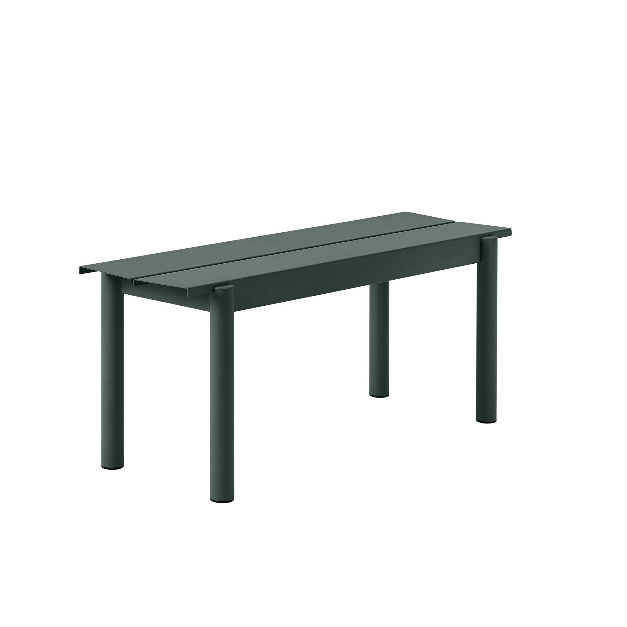 Muuto - Linear Steel Bank | 110 cm / dunkelgrün