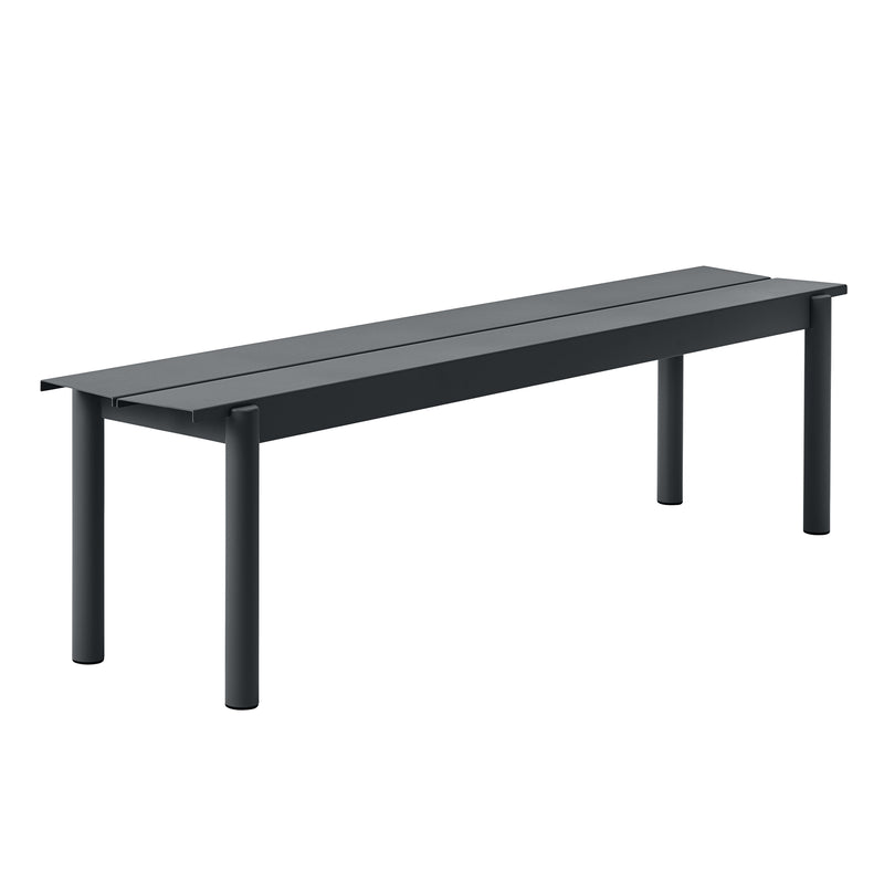 Muuto - Linear Steel Bank | 170 cm / schwarz