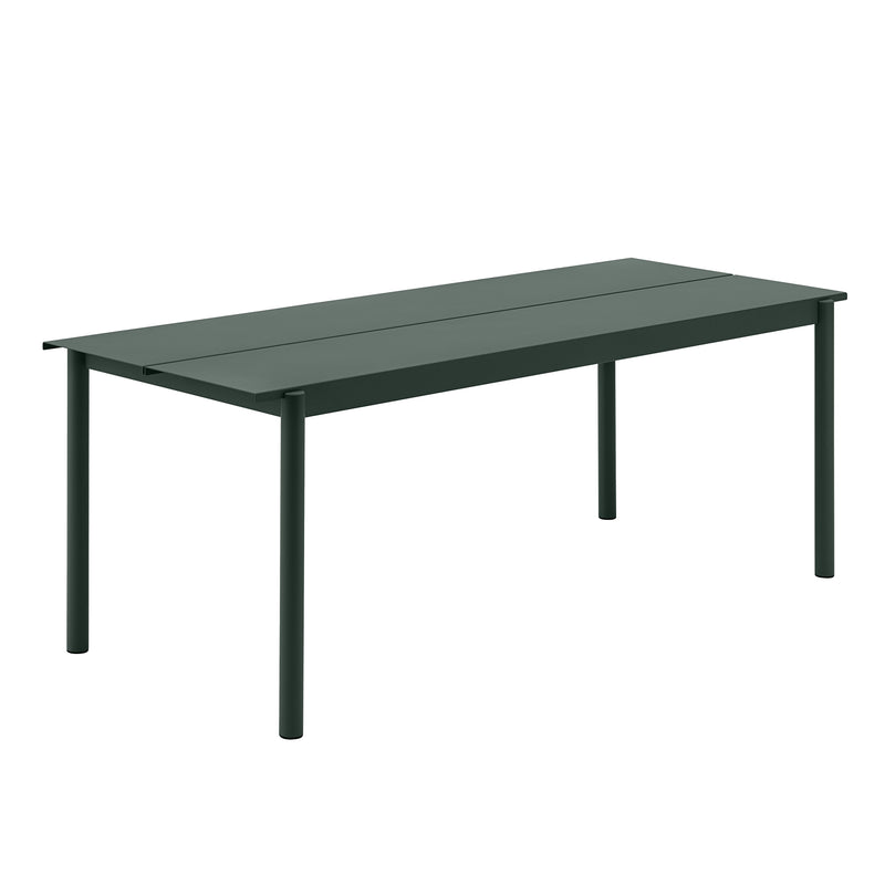 Muuto - Linear Steel Tisch | 200 x 75 cm / dunkelgrün